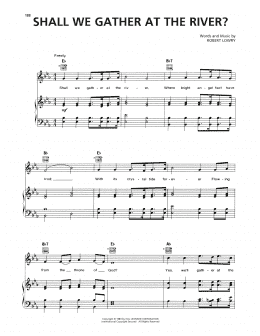 page one of Shall We Gather At The River? (Piano, Vocal & Guitar Chords (Right-Hand Melody))