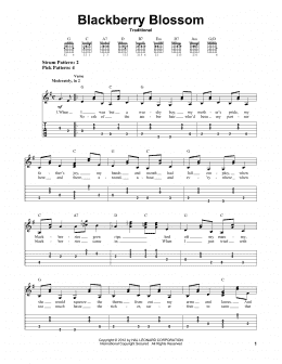page one of Blackberry Blossom (Easy Guitar Tab)