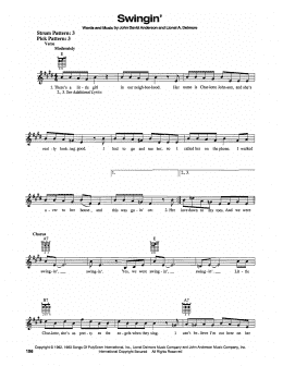 page one of Swingin' (Easy Guitar)
