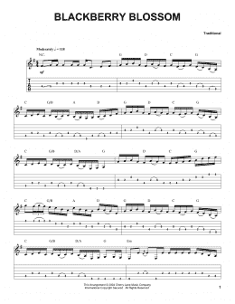 page one of Blackberry Blossom (Solo Guitar)