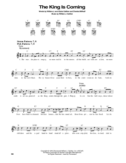page one of The King Is Coming (Easy Guitar)