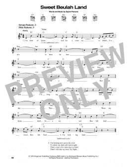 page one of Sweet Beulah Land (Easy Guitar)