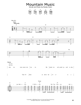 page one of Mountain Music (Solo Guitar)