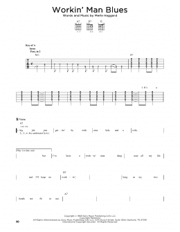 page one of Workin' Man Blues (Solo Guitar)
