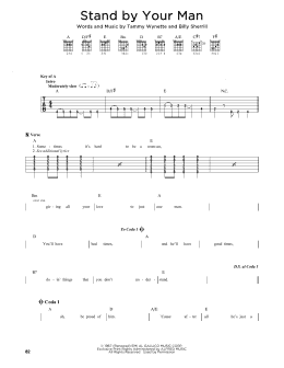 page one of Stand By Your Man (Solo Guitar)