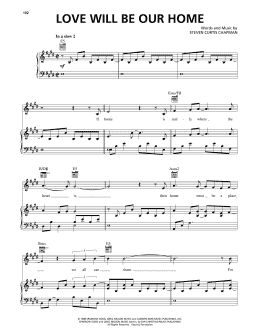 page one of Love Will Be Our Home (Piano, Vocal & Guitar Chords (Right-Hand Melody))