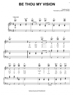 page one of Be Thou My Vision (Piano, Vocal & Guitar Chords (Right-Hand Melody))