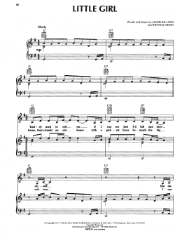 page one of Little Girl (Piano, Vocal & Guitar Chords (Right-Hand Melody))