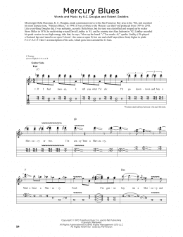 page one of Mercury Blues (Guitar Tab)