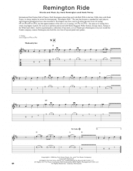 page one of Remington Ride (Guitar Tab)