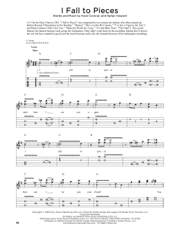 page one of I Fall To Pieces (Guitar Tab)