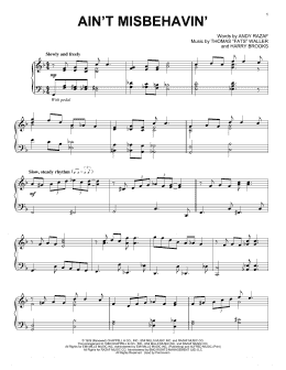 page one of Ain't Misbehavin' (Piano Solo)