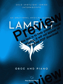 page one of Lament (Oboe & Piano)