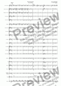 page one of The Trumpeter - Solo Cornet and BRASS BAND