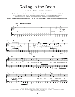 page one of Rolling In The Deep (Really Easy Piano)