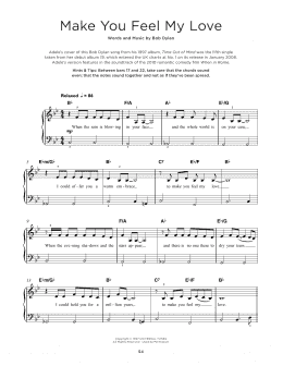 page one of Make You Feel My Love (Really Easy Piano)