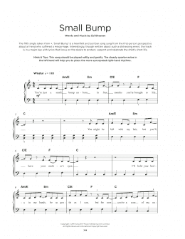 page one of Small Bump (Really Easy Piano)