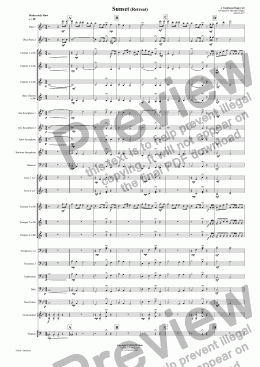 page one of Sunset (Retreat) - Concert Band