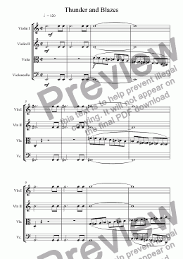 page one of Entrance of the Gladiators (String Quartet)