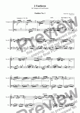 page one of Fanfare No. 1