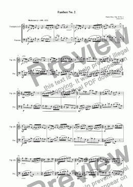 page one of Fanfare No. 2