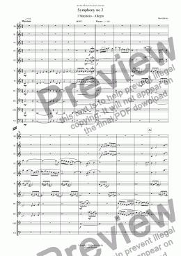 page one of Recorder Symphony no 2