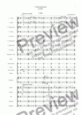 page one of !. Klavierkonzert