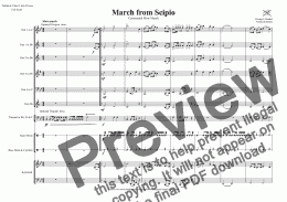 page one of March from Scipio in Bb for Flexible Band (School Band Series)