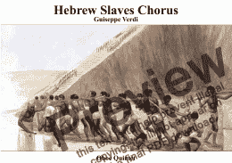 page one of Hebrew Slaves Chorus from Nabucco ( "Va, pensiero") for Oboe Quintet