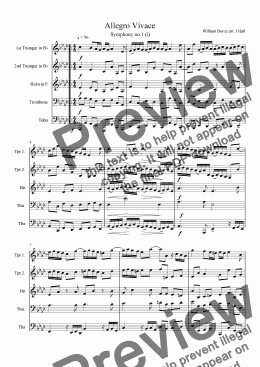 page one of Allegro Vivace