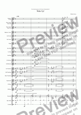 page one of (BRASS BAND) Wake Up! 