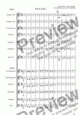 page one of Pavane-Antiphon