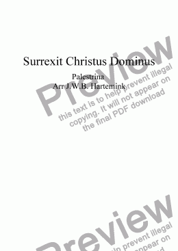 page one of Surrexit Christus Dominus