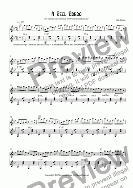 page one of A Reel Rondo for Flute & Guitar