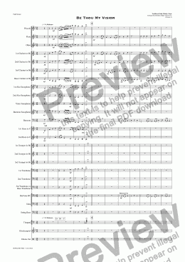 page one of Be Thou My Vision (Slane) - Concert Band