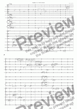 page one of Symphony No. 2: The Five Seasons