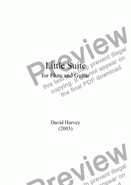 page one of Little Suite (Flute and Guitar)