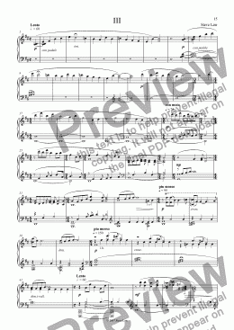 page one of Piano Sonata 1 - third movement