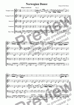 page one of Norwegian Dance (no 2)