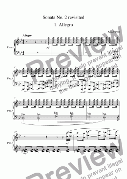 page one of Sonata No. 2