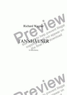 page one of TANNHAUSER