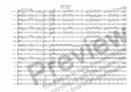 page one of March Majestic (for fanfare band)