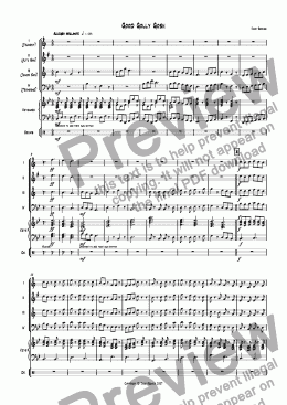 page one of Good Golly Gosh (Jazz Combo)