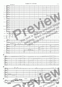 page one of Symphonic Movement