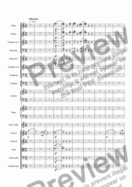 page one of Violin Concerto in A Minor (IV - Finale)