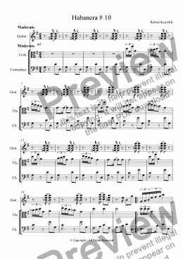 page one of Habanera # 10 [Mixed Ensemble]