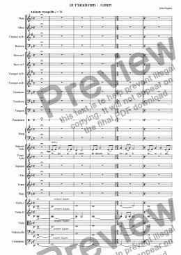 page one of An English Requiem - In Paradisum
