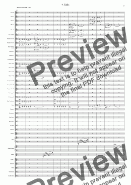 page one of Symphony No 41 4th movt Cadiz