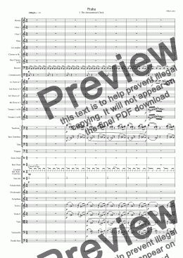 page one of Orchestral - Tone Poem - Praha 1st. Movement