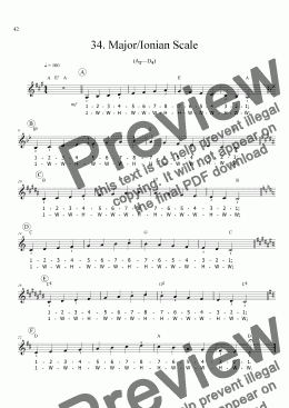 page one of Sing!�34. Major/Ionian Scale [student]